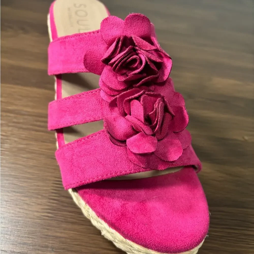 SOUL Naturalizer Pink Floral Espadrilles‎ NWOT Size 11